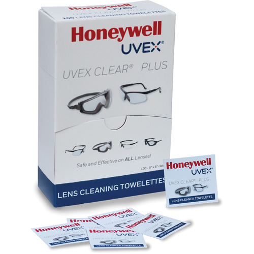 Serviettes Uvex Clear Plus, 5,25" x 8", Paquet de 100 Equipment World