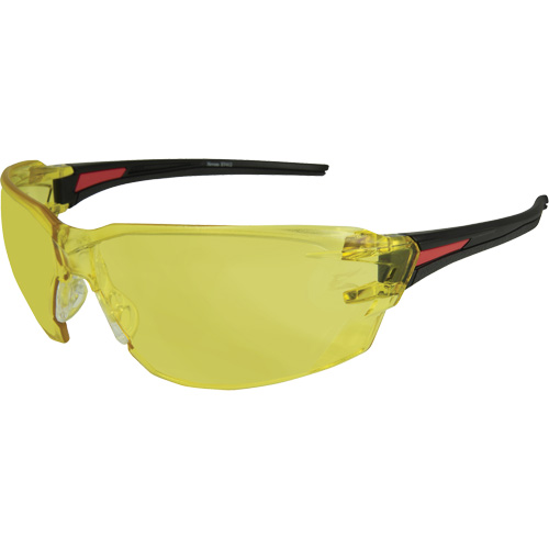 Lunettes de s&eacute;curit&eacute; Nevosa, Lentille Jaune, Anti-&eacute;gratignures, R&eacute;pond ou surpasse la norme CSA Z94.3 Equipment World