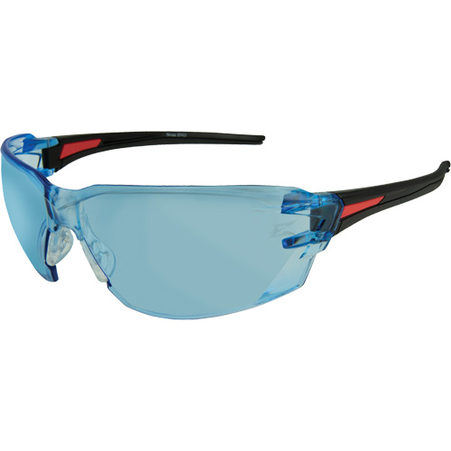 Lunettes de s&eacute;curit&eacute; Nevosa, Lentille Bleu p&acirc;le, Anti-&eacute;gratignures, R&eacute;pond ou surpasse la norme CSA Z94.3 Equipment World