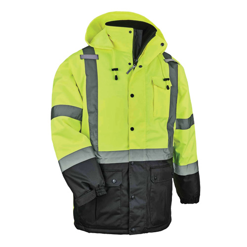 GloWear&reg; 8384 Type R Thermal Parka, High Visibility Lime-Yellow, Large Equipment World