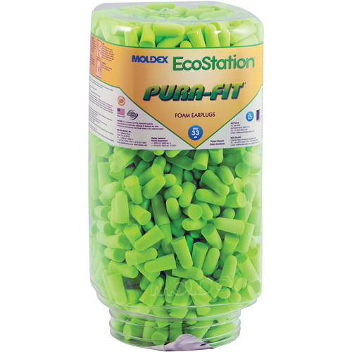 EcoStation Pura-Fit&reg; Earplug Refill, Bulk - Canister Equipment World