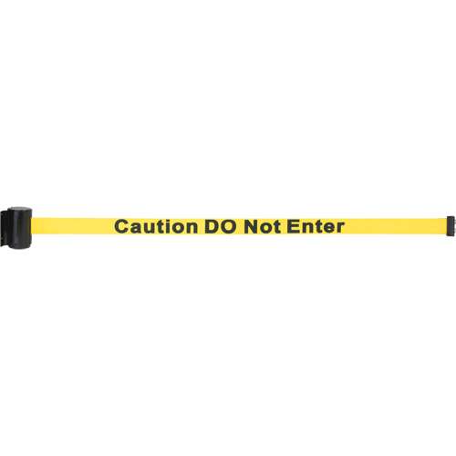 Cassette de ruban magn&eacute;tique pour barri&egrave;re de contr&ocirc;le des foules personnalis&eacute;e, Caution Do Not Enter, 7', Ruban Jaune Equipment World