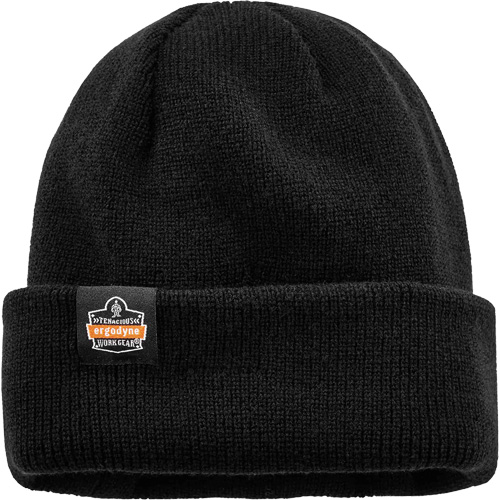 N-Ferno&reg; Zippered Rib Knit Beanie Hat, One Size, Black Equipment World