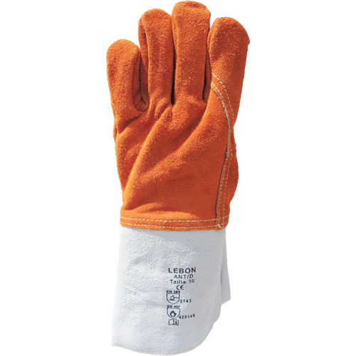 Lebon Heat Resistant Work Gloves, Leather, 10, Protects Up To 482° F (250° C) Equipment World