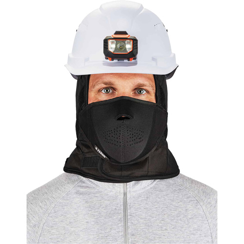 Doublure de casque de s&eacute;curit&eacute; d'hiver trois couches N-Ferno avec cache-bouche, Doublure en Molleton, Taille unique, Noir Equipment World