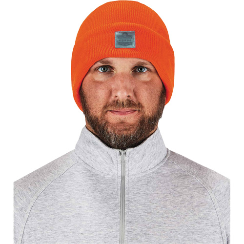N-Ferno&reg; Rib Knit Beanie Hat, One Size, Orange Equipment World