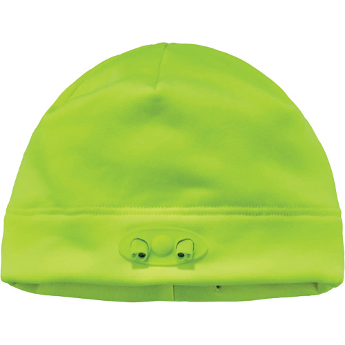 N-Ferno&reg; Skull Cap Beanie Hat with LED Lights, One Size, High-Visibility Lime Green Equipment World