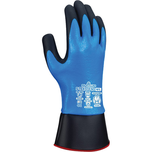 S-Tex 377SC Cut Resistant Gloves, Size Medium/7, 13 Gauge, Nitrile/Foam Nitrile Coated, Hagane Coil&reg; Shell, ASTM ANSI Level A4/EN 388 Level D Equipment World