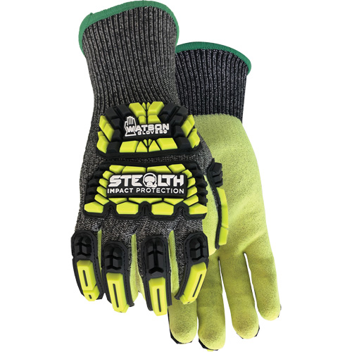Gants r&eacute;sistants aux coupures et aux chocs Stealth Dog Fight, Petit, Paume en Fibre de verre/PEHP/Nylon/Spandex, Poignet Poignet en tricot Equipment World