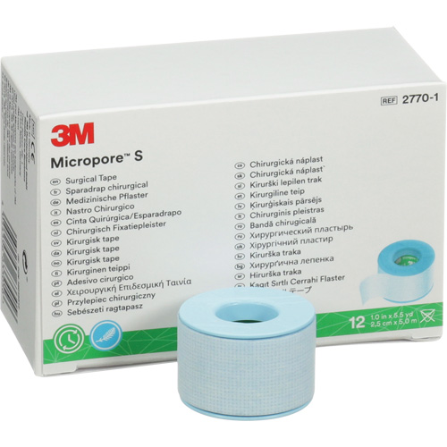 Micropore S Surgical Tape, Non-Medical, 16-1/2' L x 1" W Equipment World