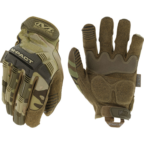 M-Pact&reg; MultiCam Tactical Impact Gloves, 8, Synthetic Palm, Hook & Loop Cuff Equipment World