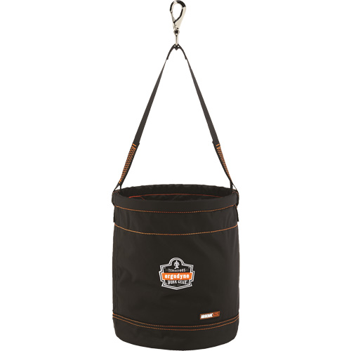 Arsenal&reg; 5970 Swiveling Hook Hoist Bucket, Nylon, 12.5" Dia. x 15" H, 100 lbs. Load Rating Equipment World