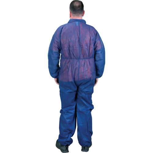 Coveralls, Medium, Blue, Polypropylene Equipment World