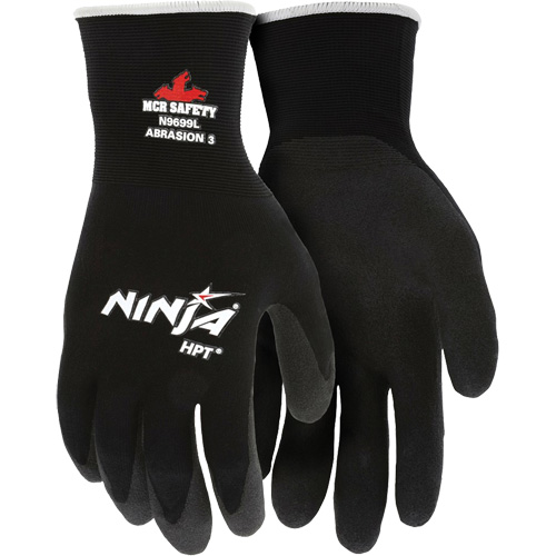 Ninja&reg; Coated Gloves, Large, HPT Coating, 15 Gauge, Nylon Shell Equipment World