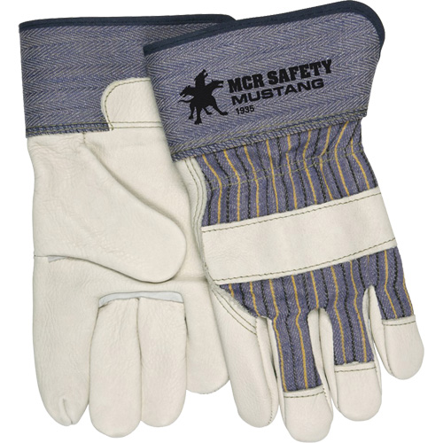 Gants dajusteur Mustang, Grand, Paume en Cuir fleur de vache, Doublure en Molleton Equipment World