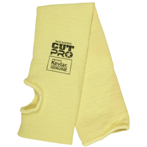 Safety Cut Pro Cut Resistant Sleeve, Kevlar&reg;, 18", ASTM ANSI Level A3, Yellow Equipment World