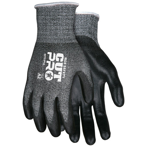 Gants r&eacute;sistant aux coupes Safety Cut Pro, Taille Grand, Calibre 13, Rev&ecirc;tement Polyur&eacute;thane, Enveloppe en PEHP, ASTM ANSI niveau A2 Equipment World