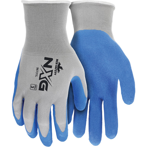 NXG&reg; Coated Gloves, Large, Rubber Latex Coating, 13 Gauge, Nylon Shell Equipment World