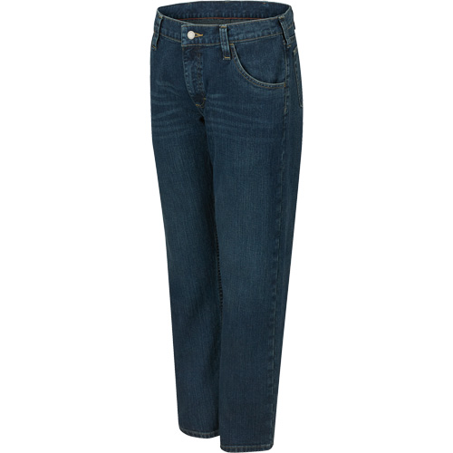 Jeans pour hommes &agrave; coupe droite &eacute;lastique, Tour de taille 32 Equipment World