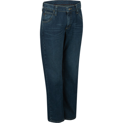 Jeans pour hommes &agrave; coupe droite &eacute;lastique, Tour de taille 32 Equipment World