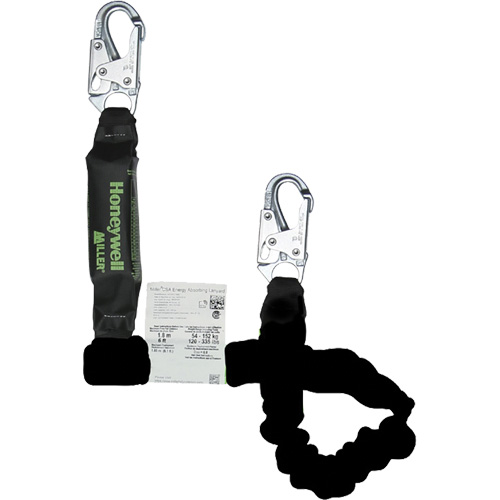 Miller&reg; Arc-Rated Shock-Absorbing Lanyard, 6', Locking Snap Hook Center, Locking Snap Hook Leg Ends, Kevlar&reg; Equipment World