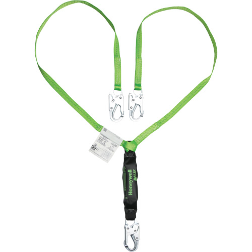 Miller&reg; HP Shock-Absorbing Lanyard, 6', Locking Snap Hook Center, Locking Snap Hook Leg Ends, Polyester Equipment World