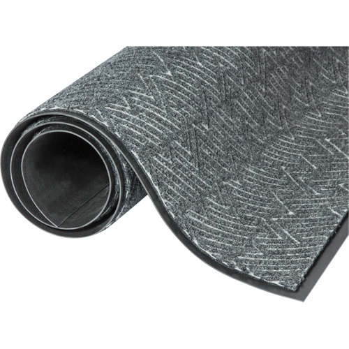 Triathlon Performance Entrance Mats, Wiper/Scraper, 4' x 6' x 7/16", Cool Grey Equipment World
