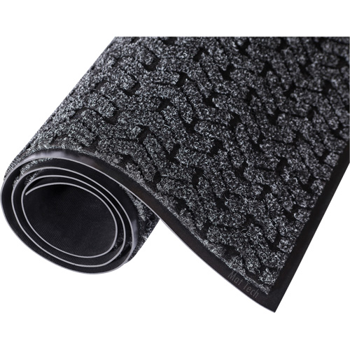Tire-Track Performance Entrance Mats, Wiper/Scraper, 4' x 8' x 3/8", Charcoal Equipment World