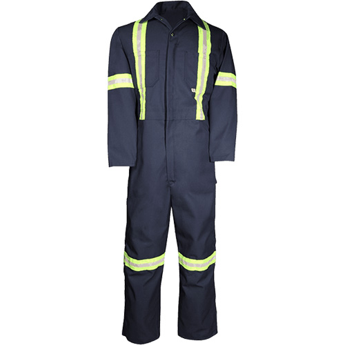 Deluxe Work Coveralls, 50, Navy Blue Equipment World