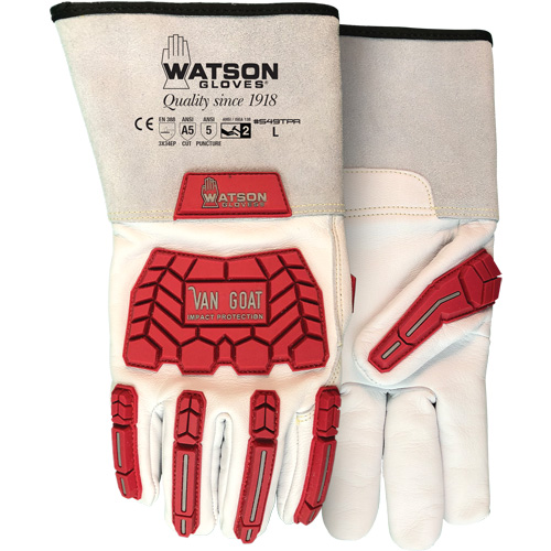 Van Goat Cut & Impact Gloves, Size X-Small, Cutshield Shell, ASTM ANSI Level A5/EN 388 Level E Equipment World