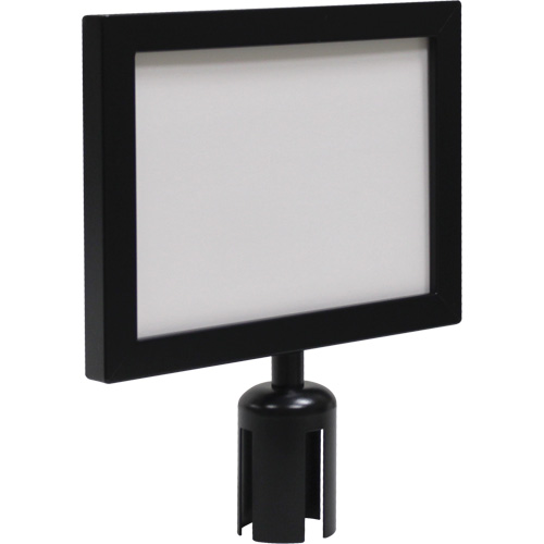 Sign Frame for Crowd Control Post, Black Equipment World