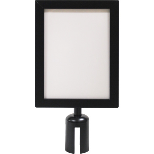 Sign Frame for Crowd Control Post, Black Equipment World