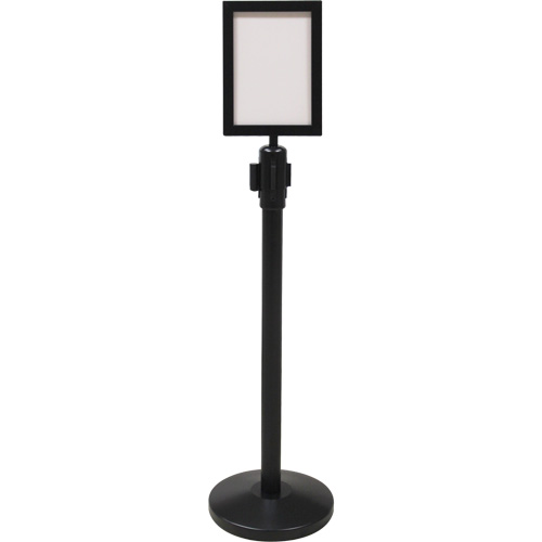 Sign Frame for Crowd Control Post, Black Equipment World