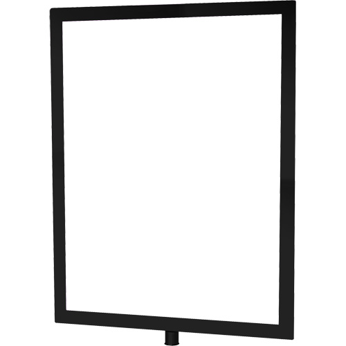 Heavy-Duty Vertical Sign Holder for Classic Posts, Black Equipment World
