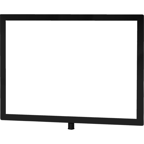 Heavy-Duty Horizontal Sign Holder for Classic Posts, Black Equipment World