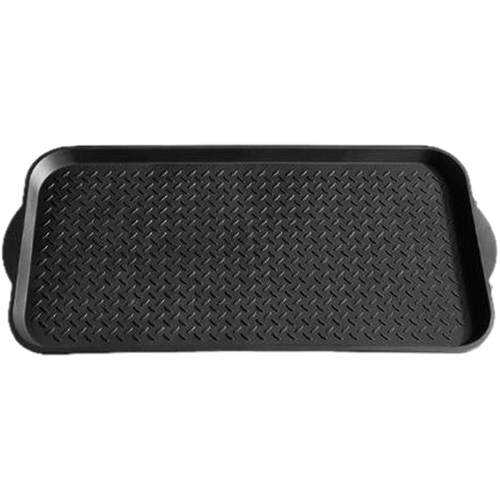 Boot Tray, Plastic, Black, 19" L x 39" W Equipment World