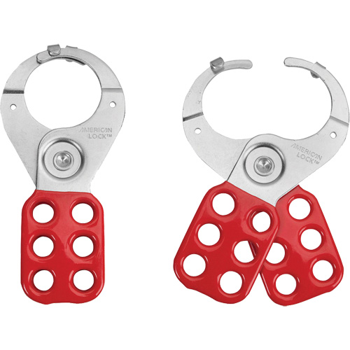 Tabbed Steel Lockout Hasp, Red Equipment World
