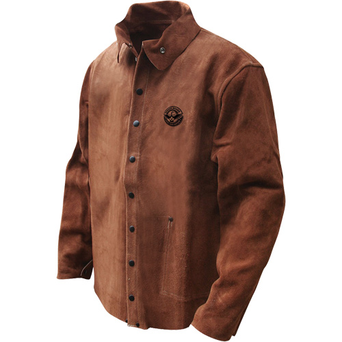 Gander Brand Split Cowhide Welding Jacket, Leather, 4X-Large, Brown Equipment World