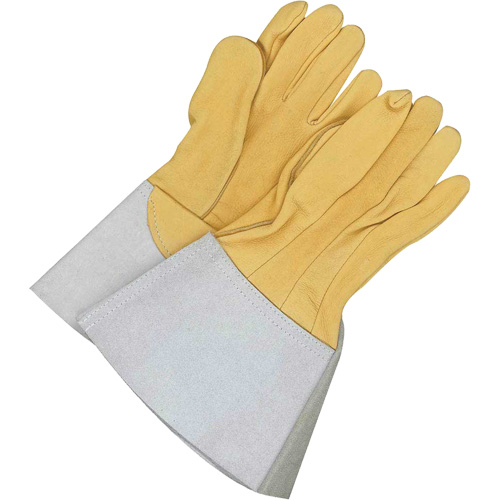 Gants de soudage &agrave; l'arc TIG en cuir de daim retourn&eacute; Gander Brand, Cuir fleur de daim, Taille 8 Equipment World