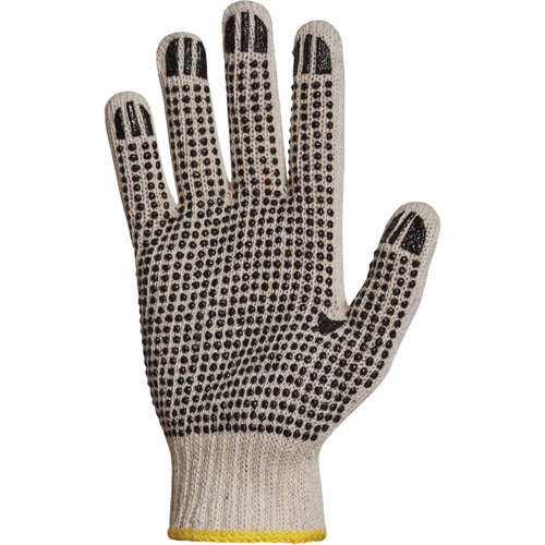 Gant en tricot avec pois de PVC Sure Grip, Poly/coton, Un c&ocirc;t&eacute;, Calibre 7, T-petit Equipment World