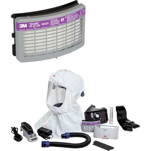Versaflo Easy Clean PAPR Kit, Loose Fitting Hood & Faceshield, Lithium-Ion Battery Equipment World
