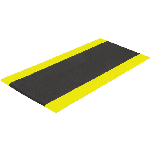 Airsoft Anti-Fatigue Mat, Pebbled, 3' x 5' x 3/8", Black/Yellow, PVC Sponge Equipment World