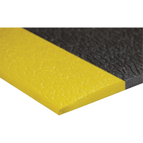 Airsoft Anti-Fatigue Mat, Pebbled, 3' x 5' x 3/8", Black/Yellow, PVC Sponge Equipment World