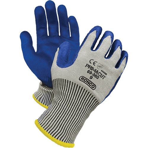 PrimaCut Cut Resistant Gloves, Size 9, 13 Gauge, Nitrile Coated, HPPE Shell, ANSI/ISEA 105 Level 4/EN 388 Level 5 Equipment World