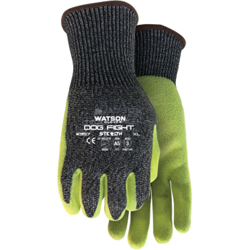 Stealth Dog Fight Cut Resistant Gloves, Size Medium, Nitrile Coated, Glass Fibre/HPPE/Nylon/Stainless Steel Shell, ASTM ANSI Level A5 Equipment World