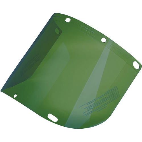 Dynamic Formed Faceshield, Polycarbonate, Green Tint Equipment World