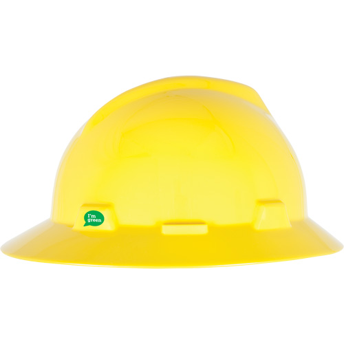 V-Gard&reg; GREEN Slotted Full Brim Hard Hat, Meets CSA Type 1, Ratchet Suspension Equipment World