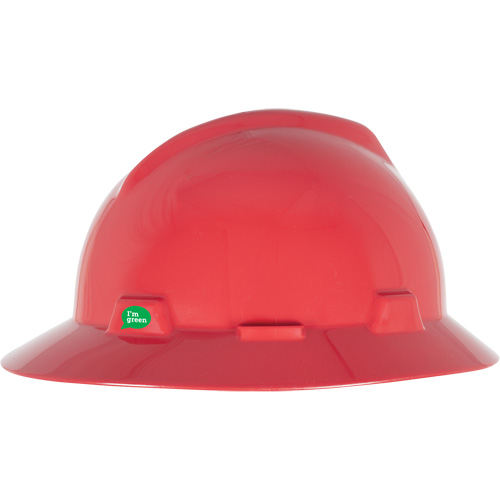 V-Gard&reg; GREEN Slotted Full Brim Hard Hat, Meets CSA Type 1, Ratchet Suspension Equipment World
