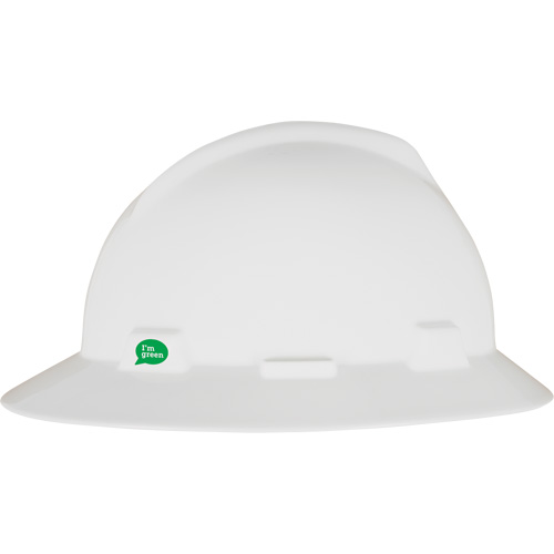 V-Gard&reg; GREEN Slotted Full Brim Hard Hat, Meets CSA Type 1, Ratchet Suspension Equipment World