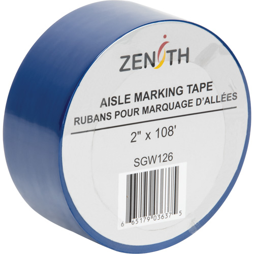 Aisle Marking Tape, 2" x 108', PVC, Blue Equipment World